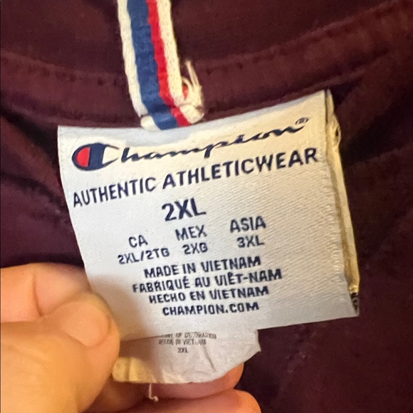 Champion Women's Burgundy Sweatshirt - Picture 3 of 4